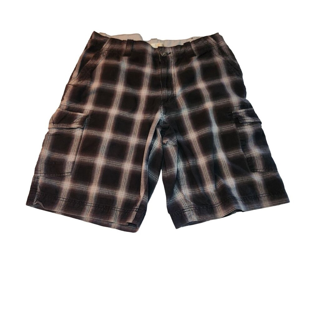 Excellent Used Condition Men's Route 66 Cargo Shorts Size 34 Black White
